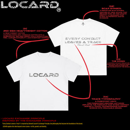 LOCARD Fingerprint Tee — White