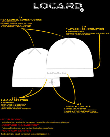LOCARD Scar Skull Cap — Scar White