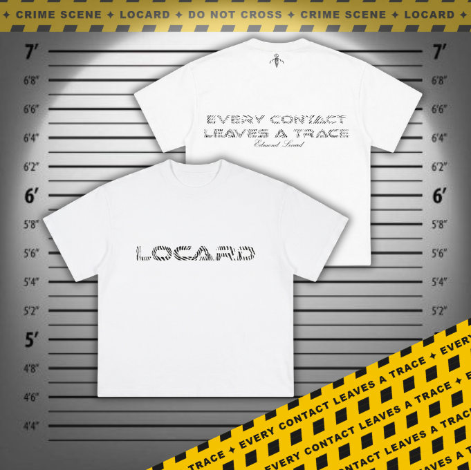 LOCARD Fingerprint Tee — White