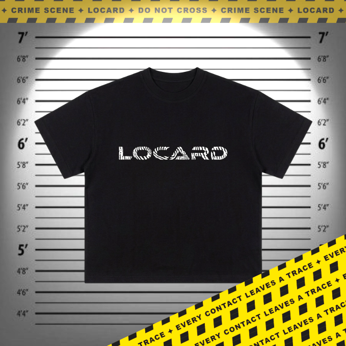 LOCARD Fingerprint Tee — Black