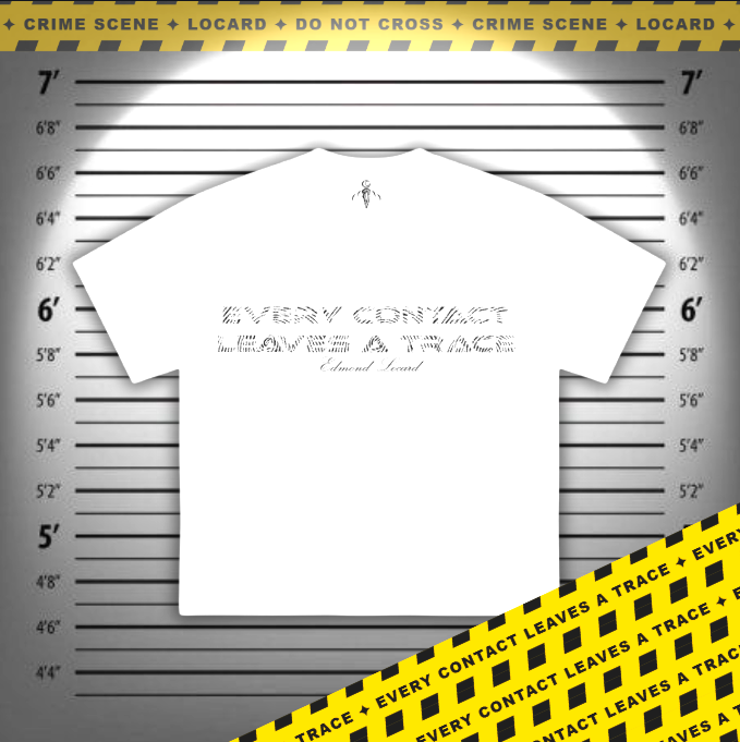 LOCARD Fingerprint Tee — White